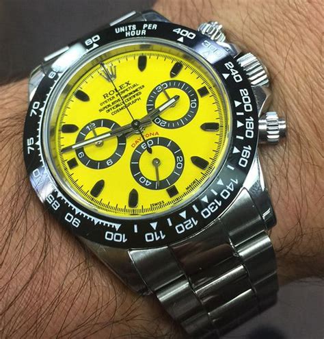 yellow face Rolex